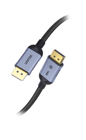 UNITEK 3m DisplayPort V2.1 Cable. Supports 16K@60Hz, 8K@120Hz, & 4K@240Hz.   
