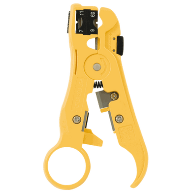 HANLONG  All-In-One Stripping Tool with Cable Cutter for Cat5e/6, Coax, Voice and Audio Cables.   