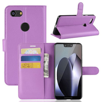 Google Pixel 3 Xl      Pu Wallet Case    [Purple]