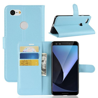Google Pixel 3      Pu Wallet Case    [Lightblue]