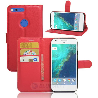 Google Pixel Xl      Pu Wallet Case    [Red]