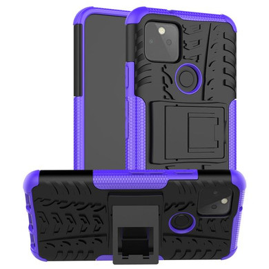 Google Pixel 5      Heavy Duty Case    Purple