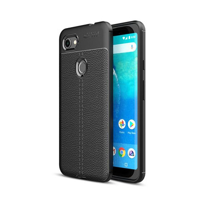 Google Pixel 3a XL      Leather Texture Case    Black