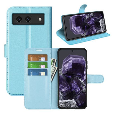 Google Pixel 8A      Pu Wallet Case    [Lightblue]
