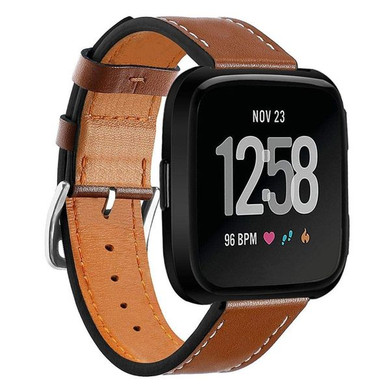 Fitbit Versa      PU Leather Strap   Brown