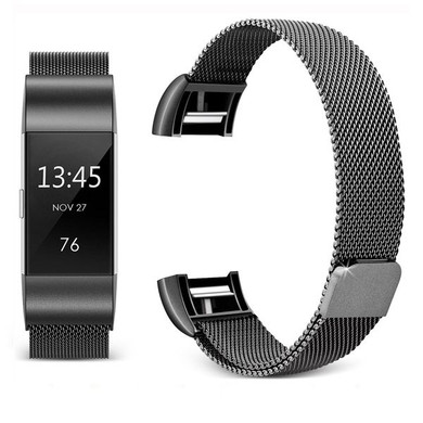 Fitbit Charge 2      Milanese Loop Strap   Black