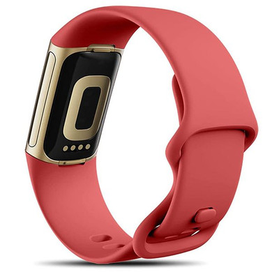 Fitbit Charge 6      Silicone Strap   Red