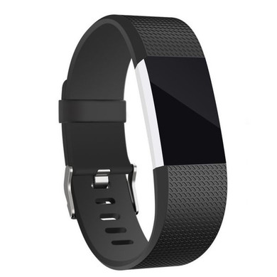 Fitbit Charge 2      Silicone Strap   Black
