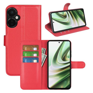 Oneplus Nord Ce 3 Lite      Pu Wallet Case    [Red]