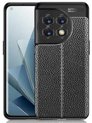 OnePlus 11      Leather Texture Case    Black