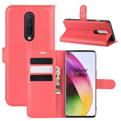 Oneplus 8      Pu Wallet Case    [Red]