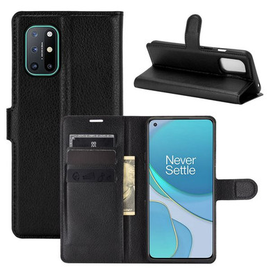Oneplus 8T      Pu Wallet Case    [Black]