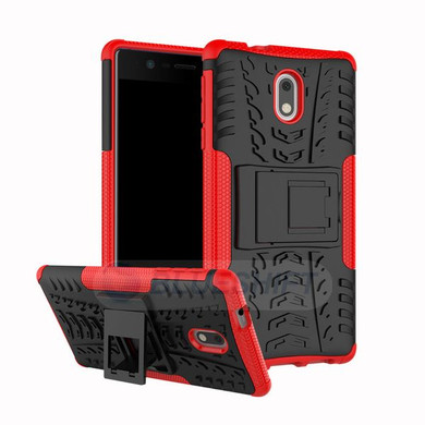 Nokia 3 Heavy Duty Case Red