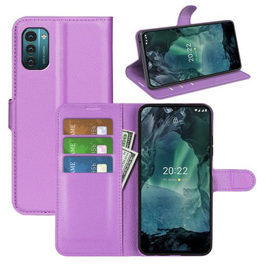 Nokia G21      Pu Wallet Case    [Purple]