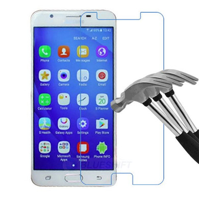 Samsung   Galaxy J7 Prime         Clear Tempered Glass Screen Protector