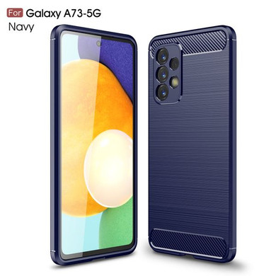 Samsung Galaxy A73 5G      Carbon Fibre Case    Navy