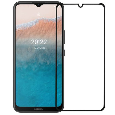 Nokia C21 Plus Tempered Glass Screen Protector Black