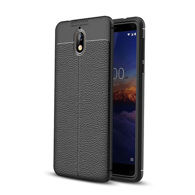 Nokia 3.1 Leather Texture Case Black