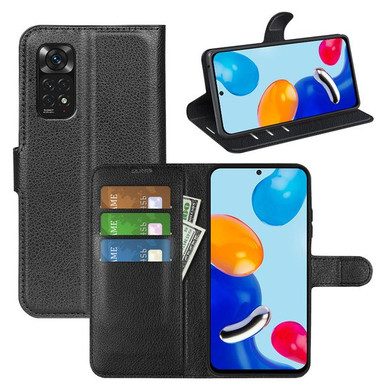 Xiaomi Redmi Note 11 (4G)      Pu Wallet Case    [Black]