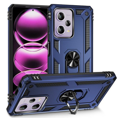 Xiaomi Poco X5 Pro Military Armour Ring Case Navy