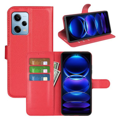 Xiaomi Poco X5 Pro      Pu Wallet Case    [Red]