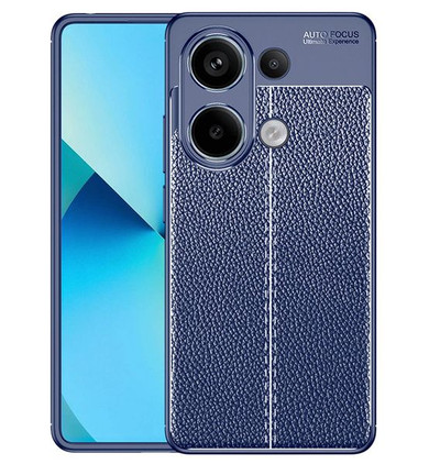 Xiaomi Poco M6 Pro 4G Leather Texture Case Navy