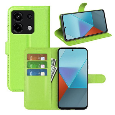 Xiaomi Poco X6 5G      Pu Wallet Case    [Green]
