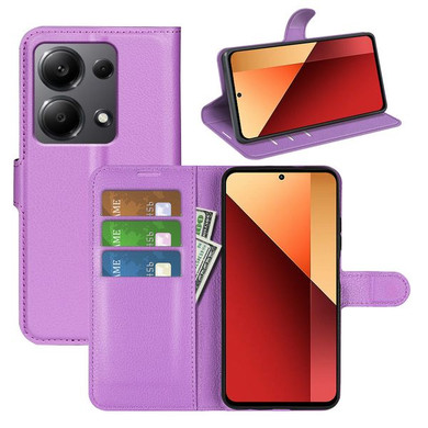 Xiaomi Poco M6 Pro 4G      Pu Wallet Case    [Purple]