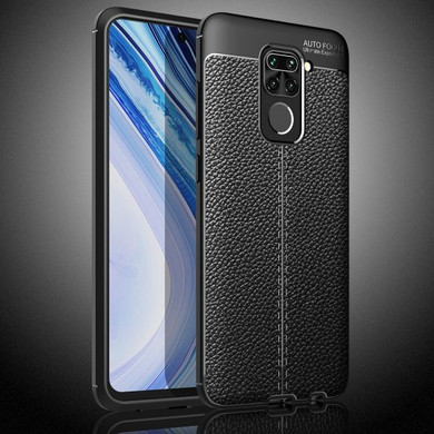 Xiaomi Redmi Note 9 Leather Texture Case Black