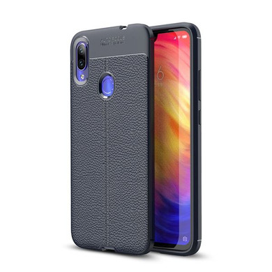 Xiaomi Redmi Note 7 Leather Texture Case Navy