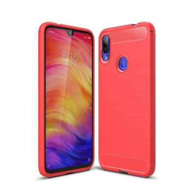 Xiaomi Redmi Note 7 Carbon Fibre Case Red