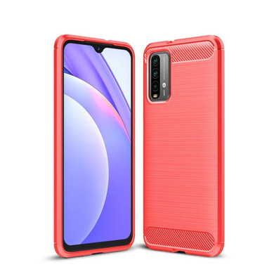 Xiaomi Redmi 9T Carbon Fibre Case Red