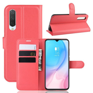 Xiaomi Mi 9 Lite      Pu Wallet Case    [Red]