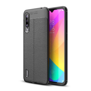 Xiaomi Mi 9 Lite Leather Texture Case Black