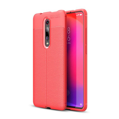 Xiaomi Mi 9T/9TPro Leather Texture Case Red