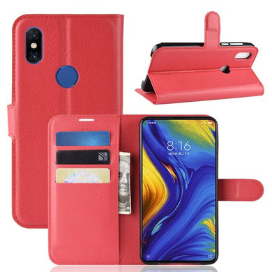 Xiaomi Mi Mix 3      Pu Wallet Case    [Red]