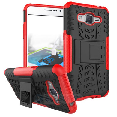 Samsung Galaxy J2 Prime      Heavy Duty Case    Red