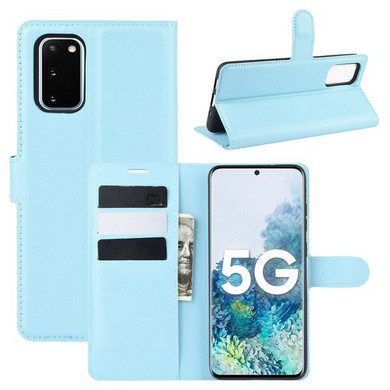 Galaxy S20 Fe      Pu Wallet Case    [Lightblue]