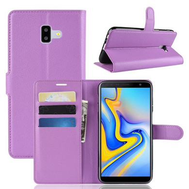 Galaxy J6Plus/J6+      Pu Wallet Case    [Purple]