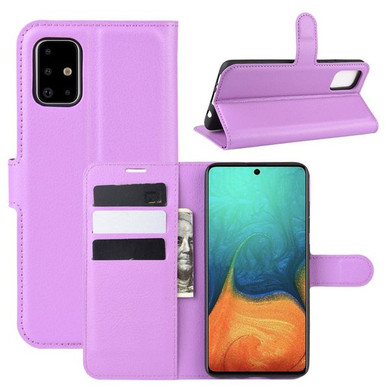 Galaxy A71 5G      Pu Wallet Case    [Purple]