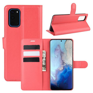 Galaxy S20      Pu Wallet Case    [Red]