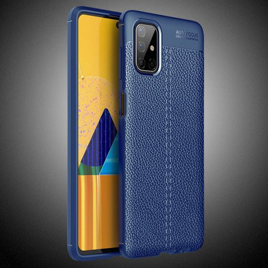 Samsung Galaxy M51      Leather Texture Case    Navy