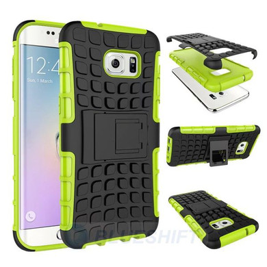Samsung Galaxy S7 Edge      Heavy Duty Case    Green