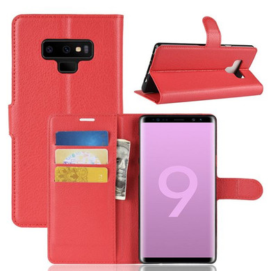 Galaxy Note 9      Pu Wallet Case    [Red]