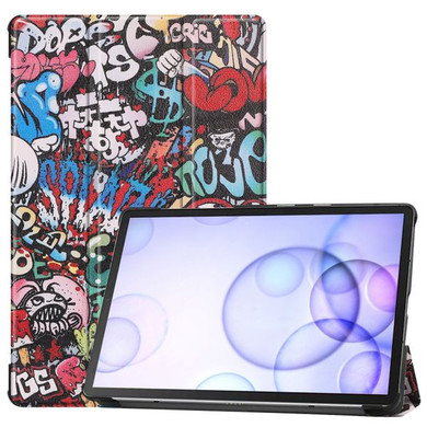 Samsung Galaxy Tab S6 T860    Designer Tri-Fold Case      Graffiti