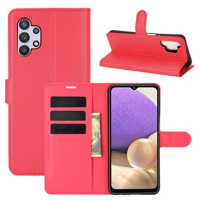 Galaxy A32 5G      Pu Wallet Case    [Red]