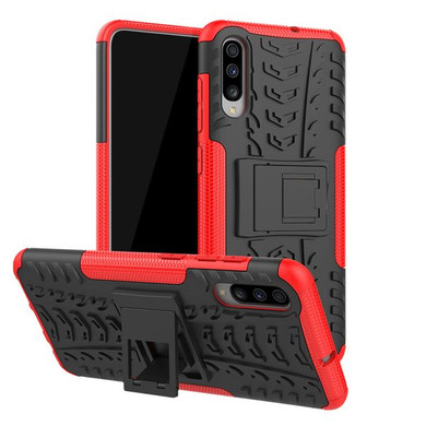 Samsung Galaxy A70      Heavy Duty Case    Red