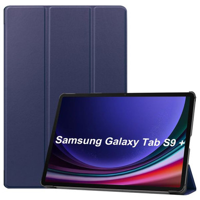 Samsung Galaxy Tab S9+ X810    Tri-Fold PU Case    Navy