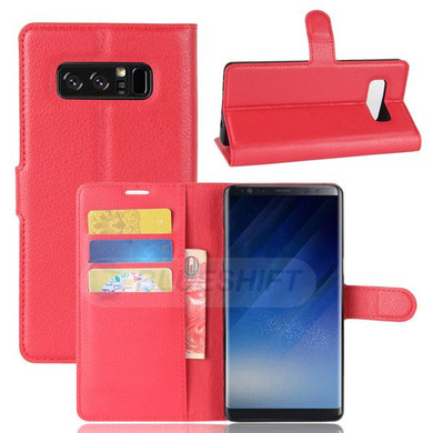 Galaxy Note 8      Pu Wallet Case    [Red]