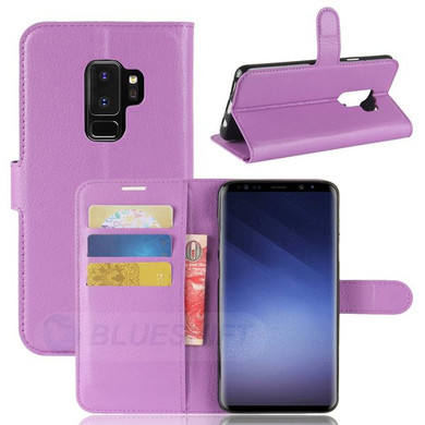 Galaxy S9 Plus      Pu Wallet Case    [Purple]